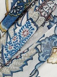 Allison Anthos Print Chiffon Midi-Dress