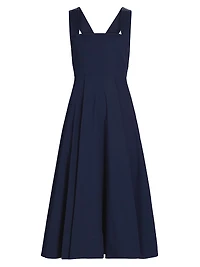 Teresa Cotton Crossback Midi-Dress