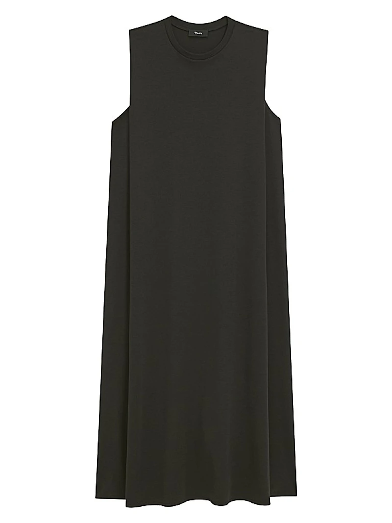 Cotton Muscle Tee Midi-Dress