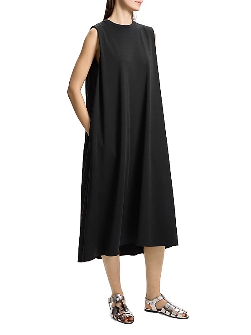 Cotton Muscle Tee Midi-Dress