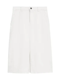 Denim H-Line Midi-Skirt