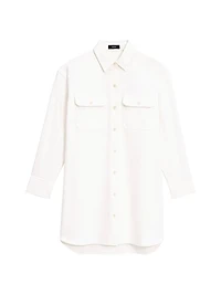 Denim Military Shirtdress