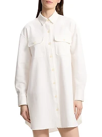 Denim Military Shirtdress