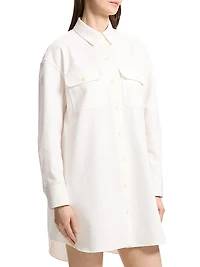 Denim Military Shirtdress