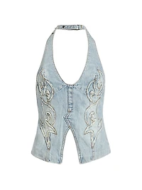 Valentina Paragon Patch Halter Top