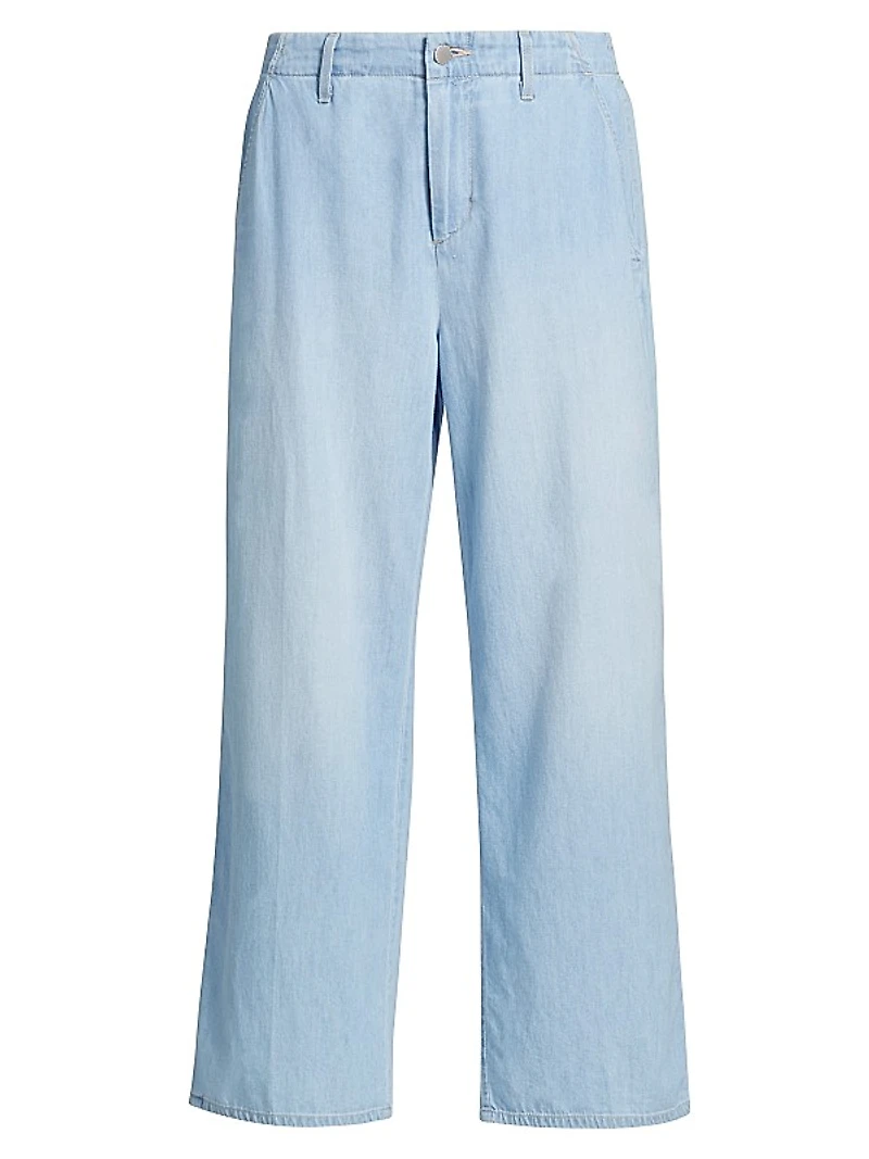 Zayne High-Rise Crop Straight Trousers