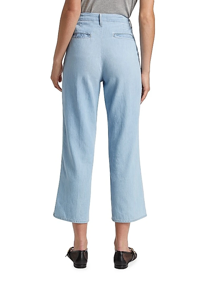 Zayne High-Rise Crop Straight Trousers