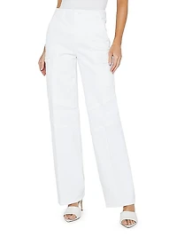 Brooklyn Utility Wide-Leg Jeans