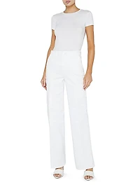 Brooklyn Utility Wide-Leg Jeans