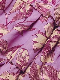 Reyna Floral Linen-Blend Minidress