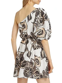 Alma Linen Floral Minidress