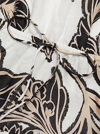 Alma Linen Floral Minidress