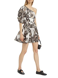 Alma Linen Floral Minidress