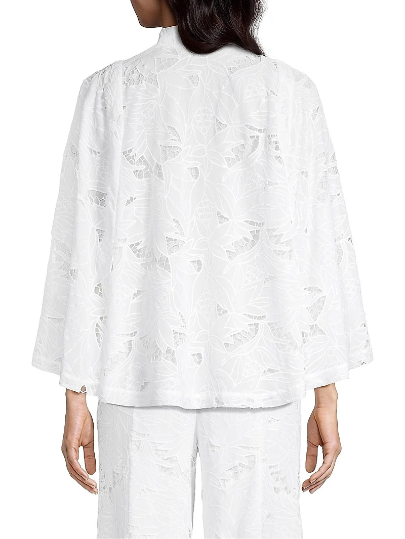 Giada Embroidered Chiffon Jacket