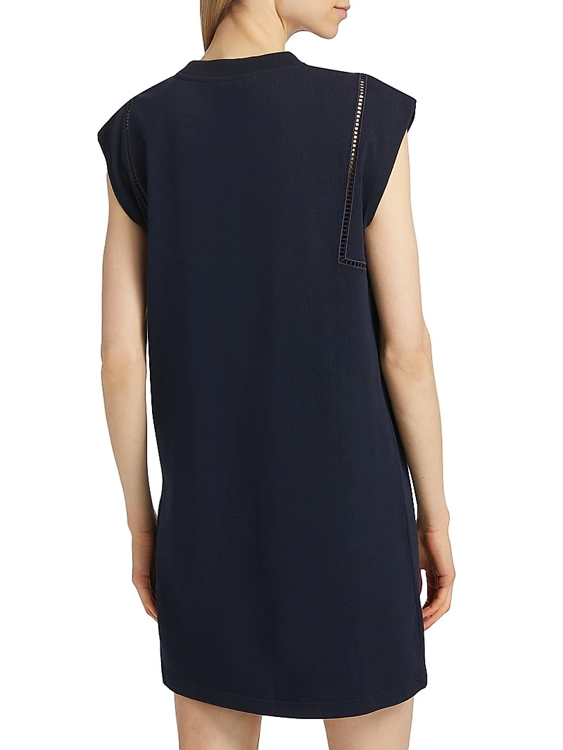 Malta Cotton Lace Yoke Minidress