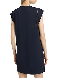 Malta Cotton Lace Yoke Minidress