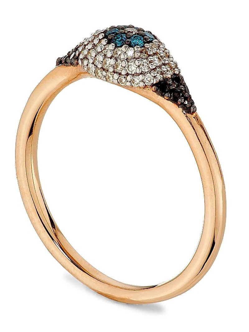 Eye Light 18K Rose Gold & 0.22 TCW Diamond Ring