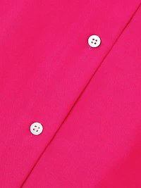 Belted Slubbed Cotton-Blend Dress