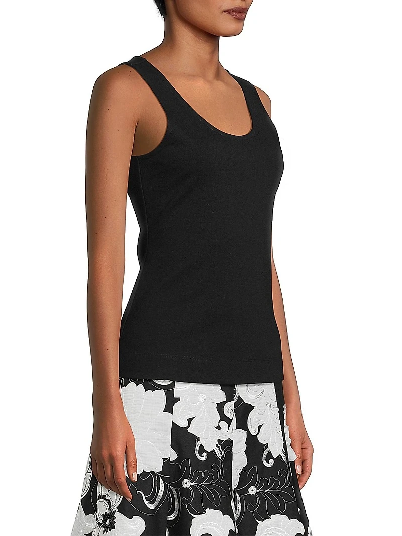 Scoopneck Compact Knit Tank