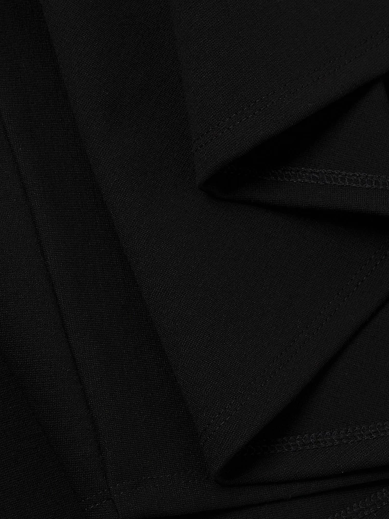 Asymmetric Compact Knit Top