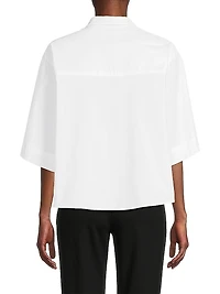 Embroidered Cotton Poplin Shirt