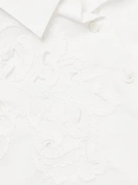Embroidered Cotton Poplin Shirt