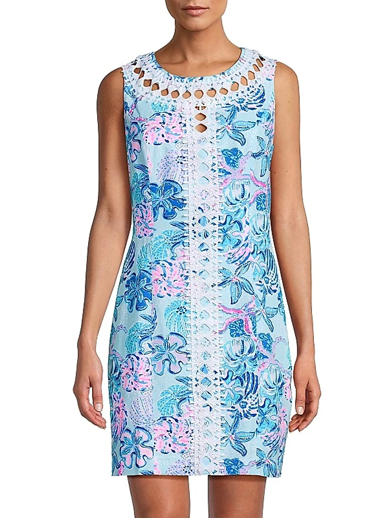 Mila Floral Lace Shift Dress
