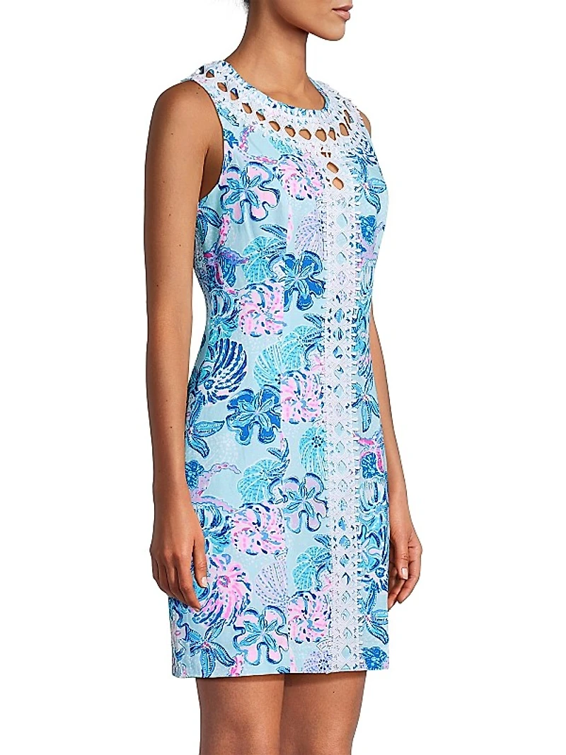 Mila Floral Lace Shift Dress