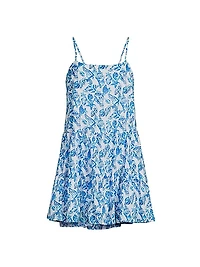 Alessia Cotton Shell Print Minidress