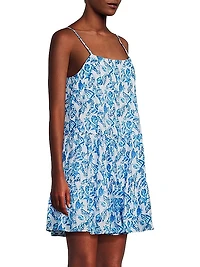 Alessia Cotton Shell Print Minidress