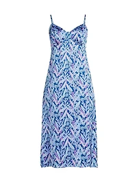 Keana Floral Satin Slipdress