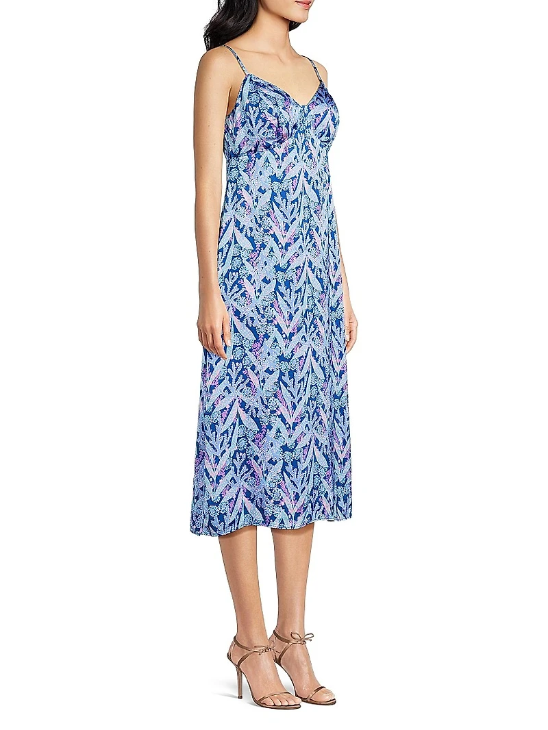 Keana Floral Satin Slipdress