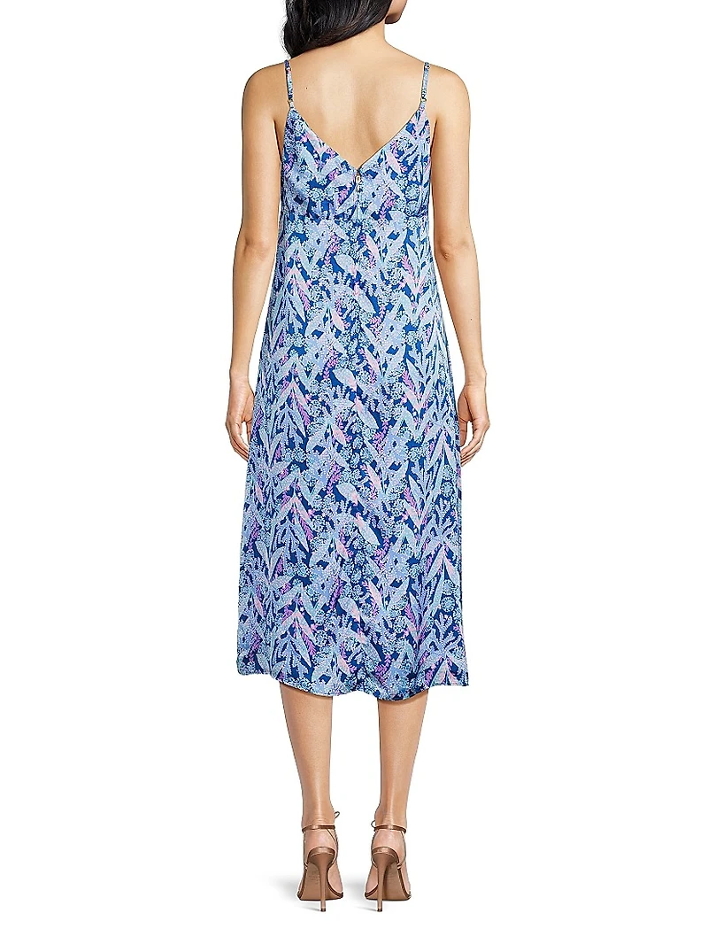 Keana Floral Satin Slipdress