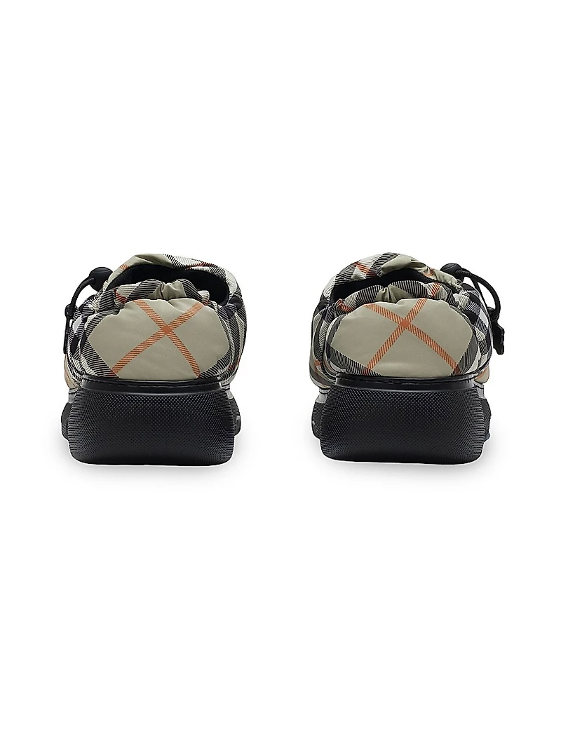 Pillow Check Nylon Mules