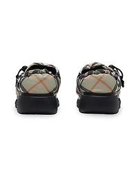 Pillow Check Nylon Mules