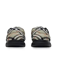 Pillow Check Nylon Mules