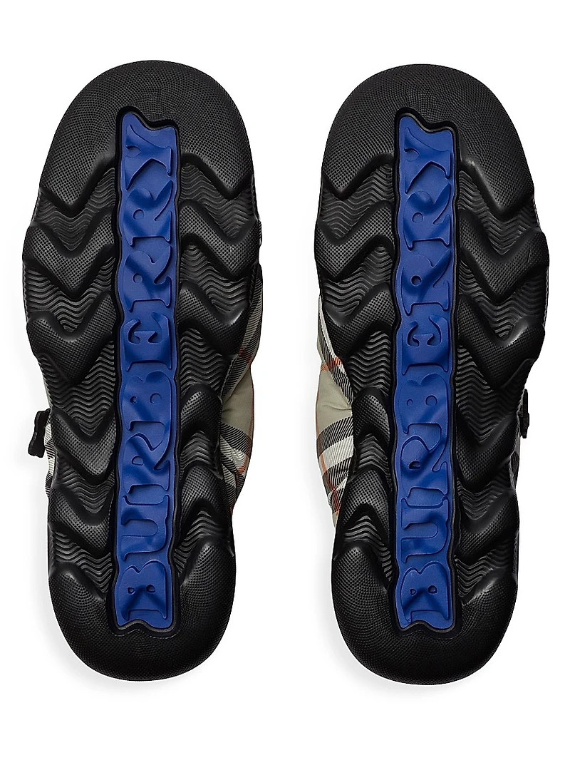 Pillow Check Nylon Mules