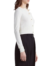 Arlette Merino Wool Crop Sweater