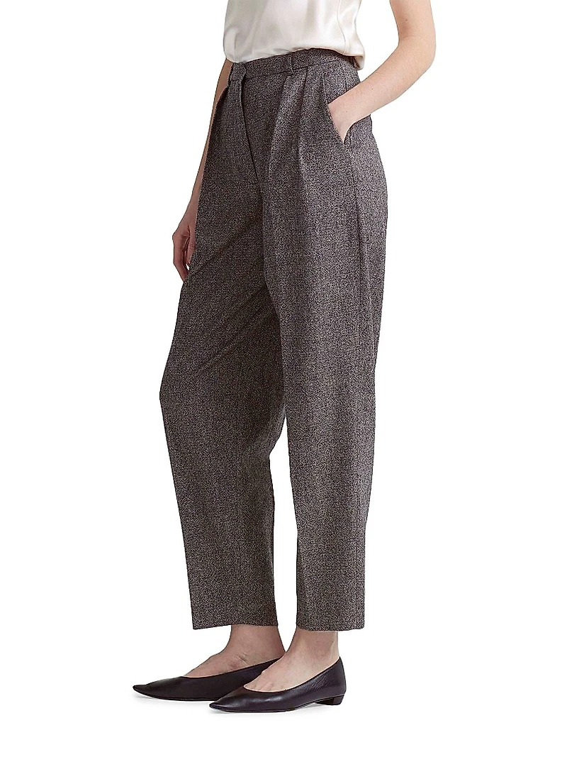 Emmett Pleated Wool Pants