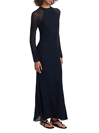 Pirqa Crocheted Cotton Maxi Dress