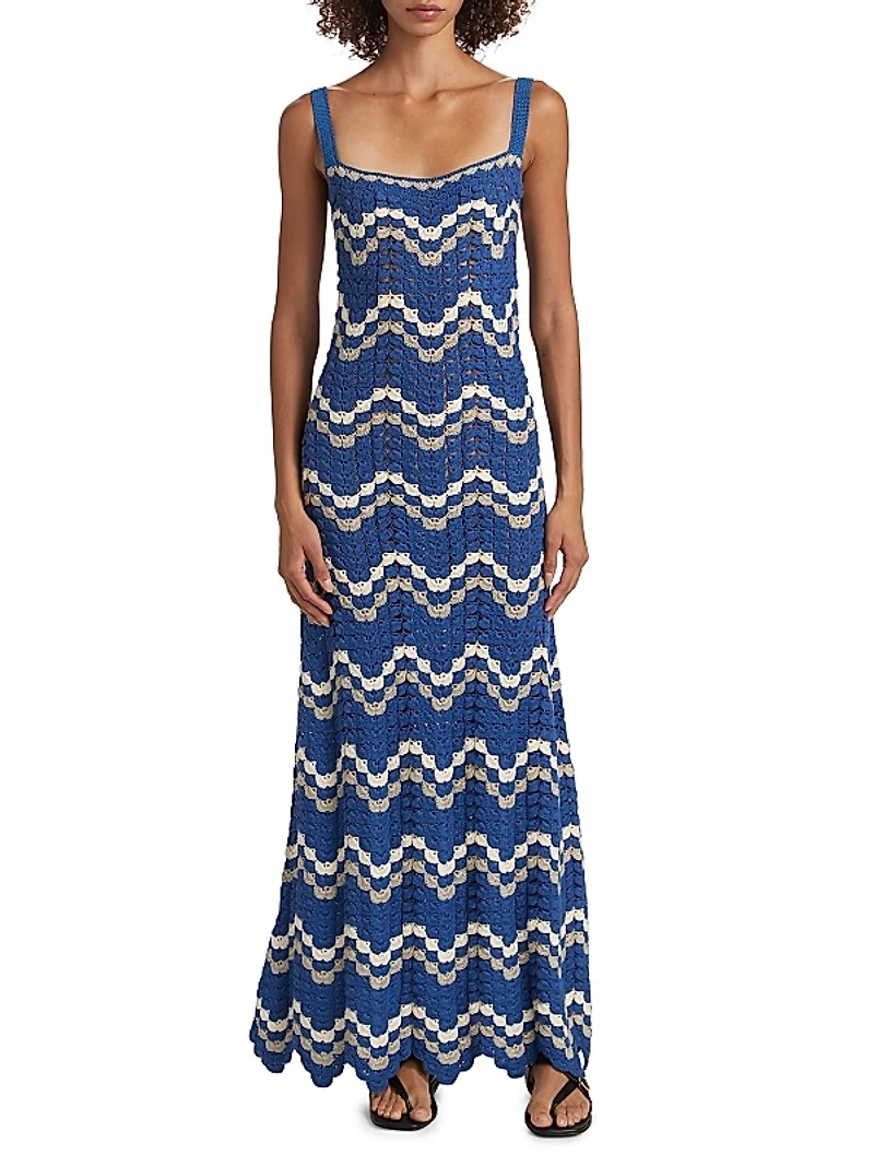 Marea Crocheted Cotton Maxi Dress