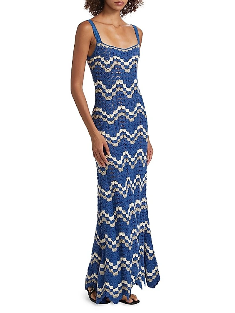 Marea Crocheted Cotton Maxi Dress