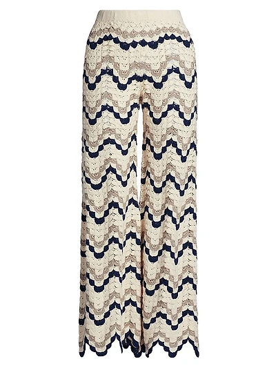 Safi Crocheted Cotton Pants