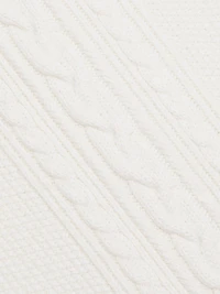 Valentin Wool Cable-Knit Maxi Skirt