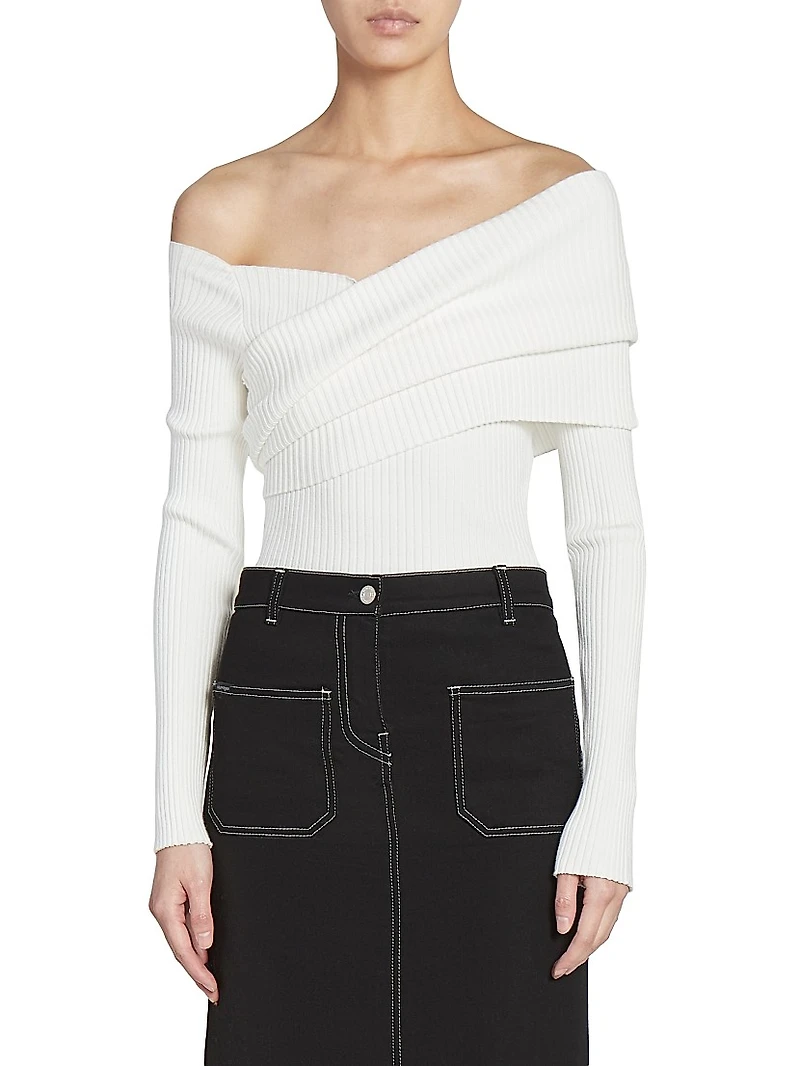 Twist Rib-Knit Sweater