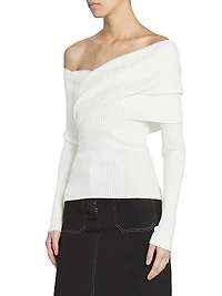 Twist Rib-Knit Sweater
