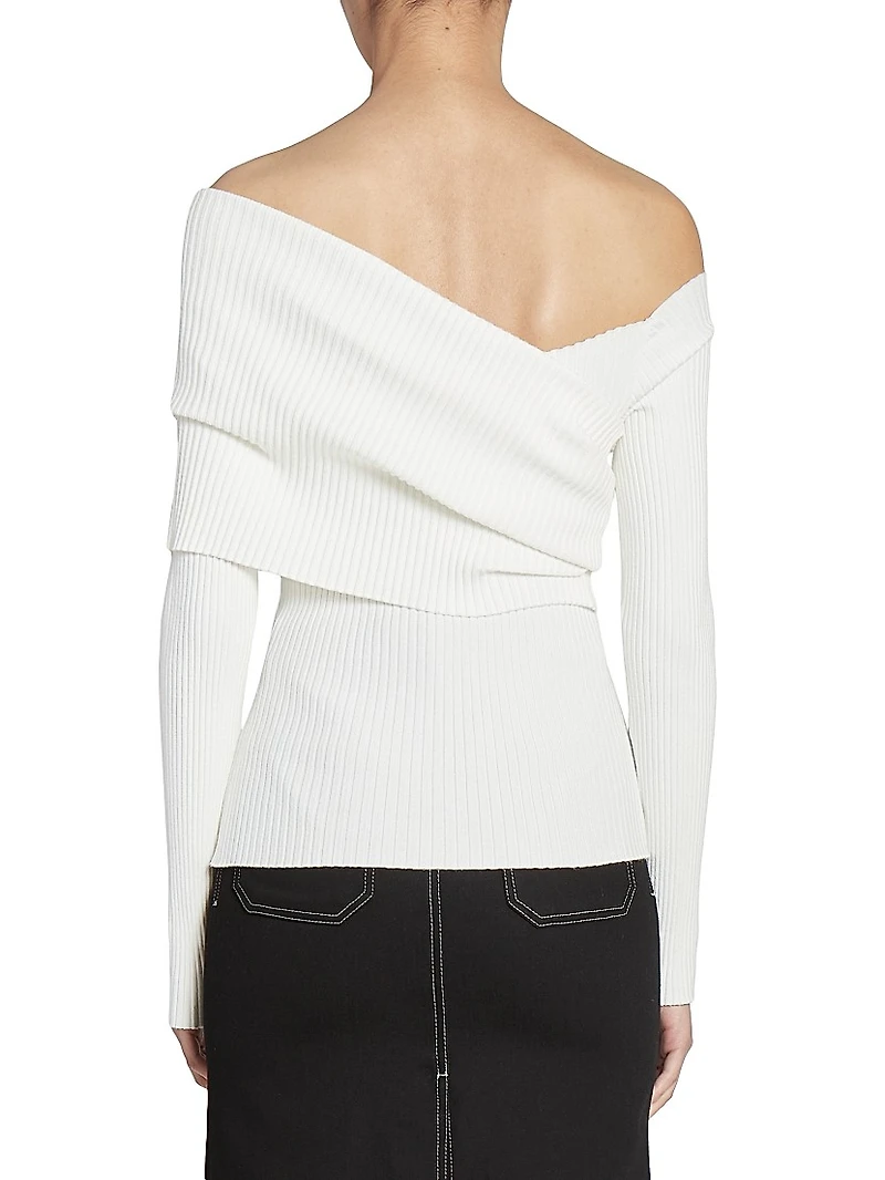 Twist Rib-Knit Sweater