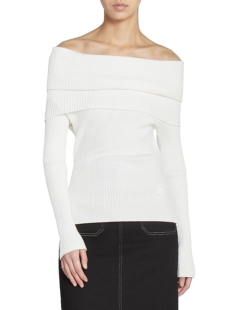 Twist Rib-Knit Sweater