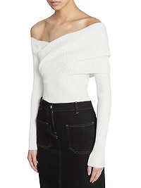 Twist Rib-Knit Sweater