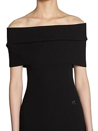 Twist Rib-Knit Maxi-Dress